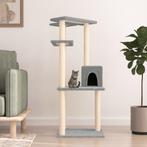 vidaXL Kattenmeubel met sisal krabpalen 123 cm lichtgrijs, Verzenden, Nieuw