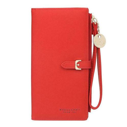 ZILOU Overslagportemonnee Lang Rood [TIP!], Sieraden, Tassen en Uiterlijk, Portemonnees, Rood, Nieuw, Overige merken, Verzenden