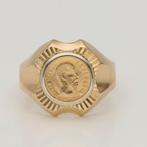 Ring - 18 karaat Geel goud - Munt, Sieraden, Tassen en Uiterlijk, Ringen, Nieuw