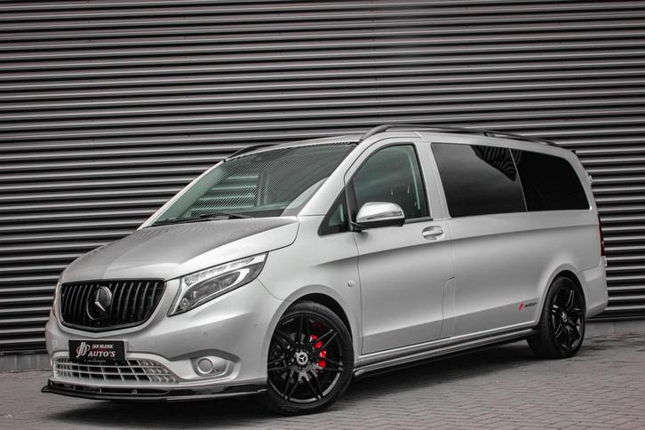 Zakelijke Lease |  Mercedes-Benz Vito 215PK LANG JB- EDITION, Auto's, Bestelauto's, Dealer onderhouden, Lease, Zwart, Automaat
