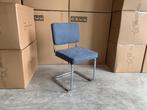 Veiling - Stoel Brave (set van 6) Stof - Blauw - Chrome, Huis en Inrichting, Stoelen, Nieuw