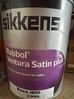 Sikkens Rubbol Ventura Satin Plus - RAL 7021 - 1 liter, Doe-het-zelf en Verbouw, Verf, Beits en Lak, Overige kleuren, Nieuw, Ophalen of Verzenden