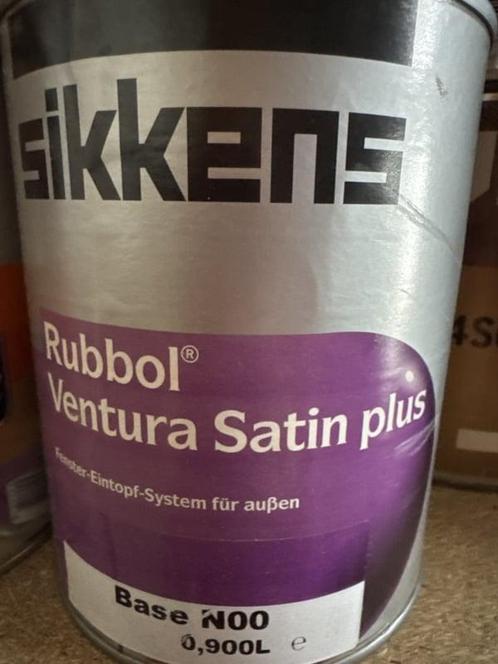 Sikkens Rubbol Ventura Satin Plus - RAL 7021 - 1 liter, Doe-het-zelf en Verbouw, Verf, Beits en Lak, Verf, Overige kleuren, Nieuw