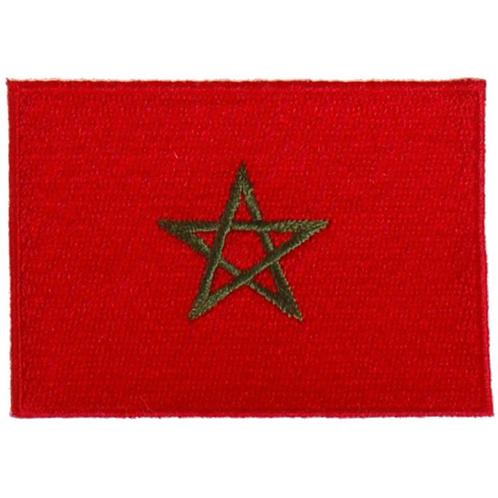 Strijkapplicatie 8x6cm vlag Marokkaans NIEUW, Hobby en Vrije tijd, Kledingapplicaties en Hotfix, Nieuw, Ophalen of Verzenden