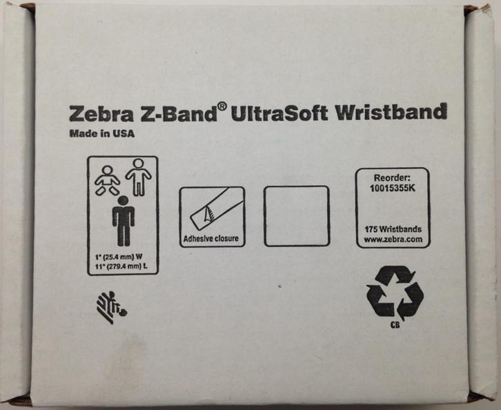 Zebra 10015355K Z-Band Wristband | Nieuw (Printer), Computers en Software, Printers, Nieuw, Ophalen of Verzenden