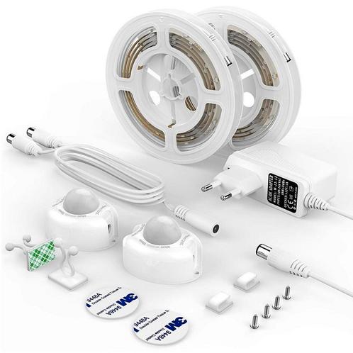 Kast / Bed LED verlichting- 2x strip met bewegingssensor, Huis en Inrichting, Lampen | Overige, Ophalen of Verzenden