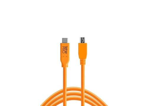 Tether Tools TetherPro USB-C - 2.0 Mini-B 8-Pin (4,6m, Computers en Software, Pc- en Netwerkkabels, Nieuw, Ophalen of Verzenden