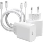 iPhone Snellader met USB C Lightning Kabel - 4 PACK - 20W, Telecommunicatie, Ophalen of Verzenden, Nieuw