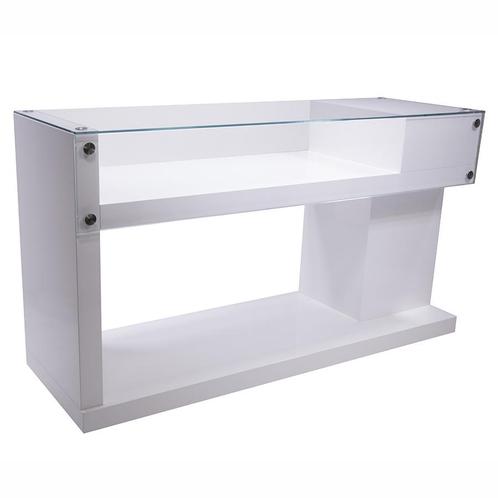 Alfix high glossy toonbank met lade links + kabelgat, Zakelijke goederen, Kantoor en Winkelinrichting | Winkel en Inventaris