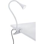 LED Klemlamp - Trion Vipa - 3W - Warm Wit 3000K - Glans Wit, Huis en Inrichting, Lampen | Tafellampen, Ophalen of Verzenden, Nieuw
