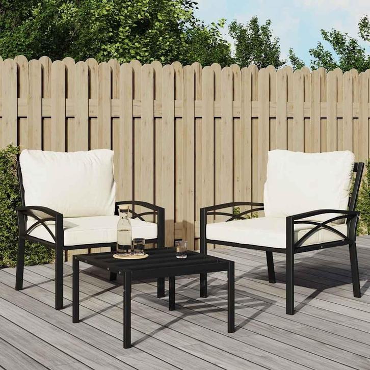 Stalen Tuinstoel met Kussen | Tweedekansje | Snel!, Tuin en Terras, Tuinstoelen, Nieuw, Metaal, Ophalen of Verzenden