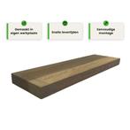 Houten wandplank - Havanna - Klein - 4cm dik eiken - Recht, Huis en Inrichting, Woonaccessoires | Wandplanken en Boekenplanken