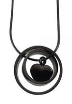 Assieraad, ashanger zwart hart circle design, Nieuw, Zwart, Overige materialen, Hart