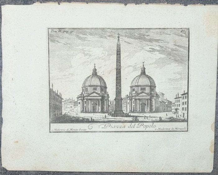 Italië - Roma; PIRANESI, Giovanni Battista (1720-1778) -, Boeken, Atlassen en Landkaarten
