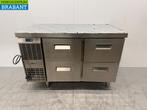 RVS Zanussi Koelwerkbank 4 Laden 124 cm 230V Horeca, Ophalen of Verzenden, Gebruikt