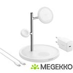 Anker MagGo 3-in-1 Cube Oplader 15W Wit, Verzenden, Nieuw