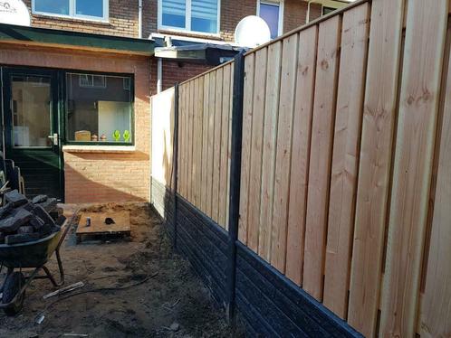 speciale aanbieding schuttingen al vanaf  92,- p/m, Tuin en Terras, Schuttingen, 6 meter of meer, Nieuw, Hout, 1 tot 2 meter