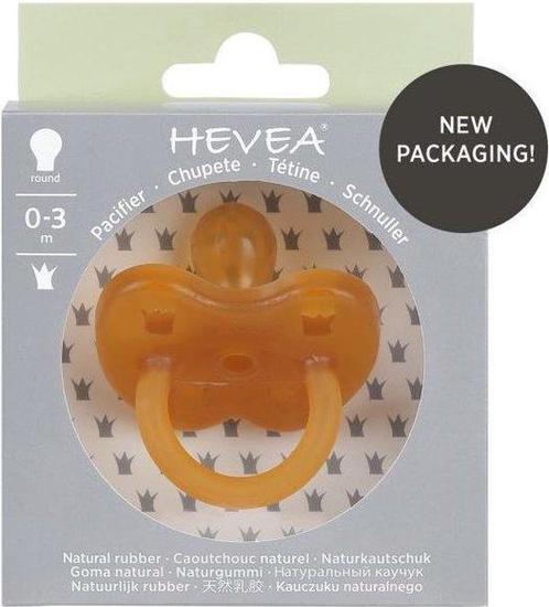 HEVEA fopspeen rond “Classic - 0-3 maanden - 100%, Kinderen en Baby's, Babyvoeding en Toebehoren, Verzenden