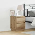 vidaXL Nachtkastje met Artisan Eiken 39 x 34.5 x 50 cm, Huis en Inrichting, Minder dan 45 cm, Verzenden, Nieuw, Minder dan 55 cm