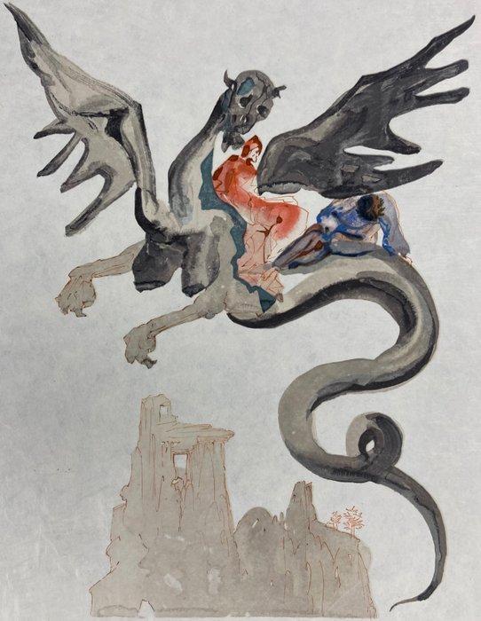 Salvador Dali (1904-1989) - On Geryon’s Back - on Japon, Antiek en Kunst, Antiek | Overige Antiek