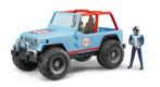 Bruder jeep cross country team blue, Ophalen of Verzenden, Nieuw