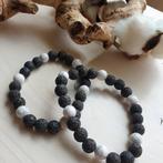 Mannen edelsteen armband van Howliet en zwarte Lava, Nieuw
