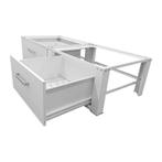 IVOL Wasmachine en droger verhoger - 2 lades - Wit - 127.5 x, Verzenden, Zo goed als nieuw