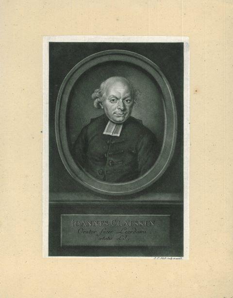 Portrait of Johannes Claessen, Antiek en Kunst, Kunst | Etsen en Gravures