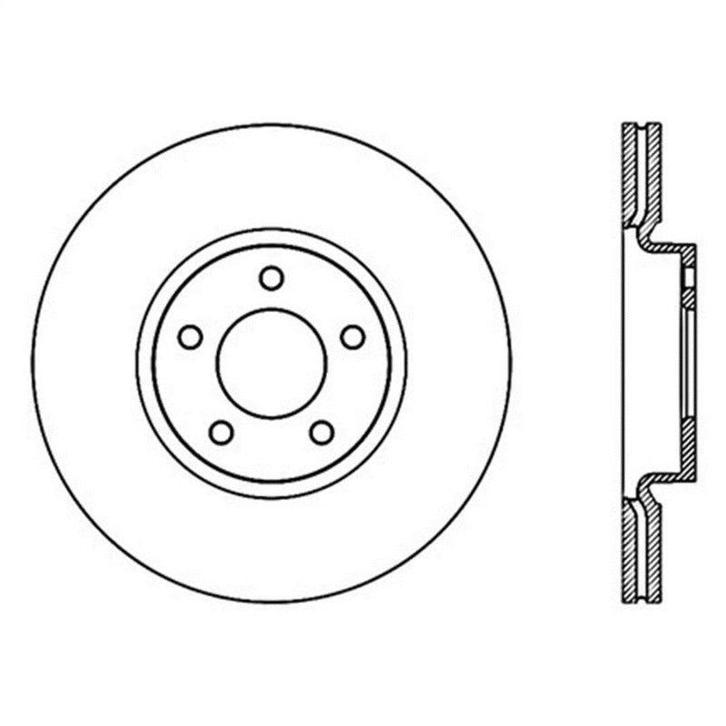 StopTech Power Slot 07-09 Mazdaspeed3 Slotted Left Front, Auto-onderdelen, Remmen en Aandrijving, Ophalen of Verzenden