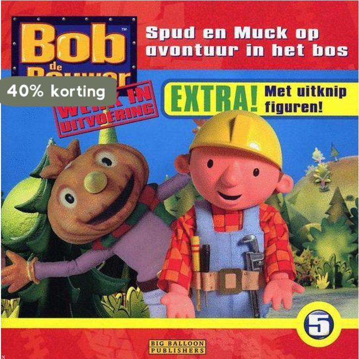 Spud en Muck op avontuur in het bos / Bob de Bouwer / 5, Boeken, Kinderboeken | Baby's en Peuters, Gelezen, Verzenden