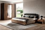 Houten Bed Siena - Bruin - Bedrame 160 x 200, Huis en Inrichting, Slaapkamer | Bedden, Verzenden, Nieuw