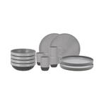 Travellife Vita serviesset grey 12-delig (Serviesgoed), Ophalen of Verzenden, Nieuw