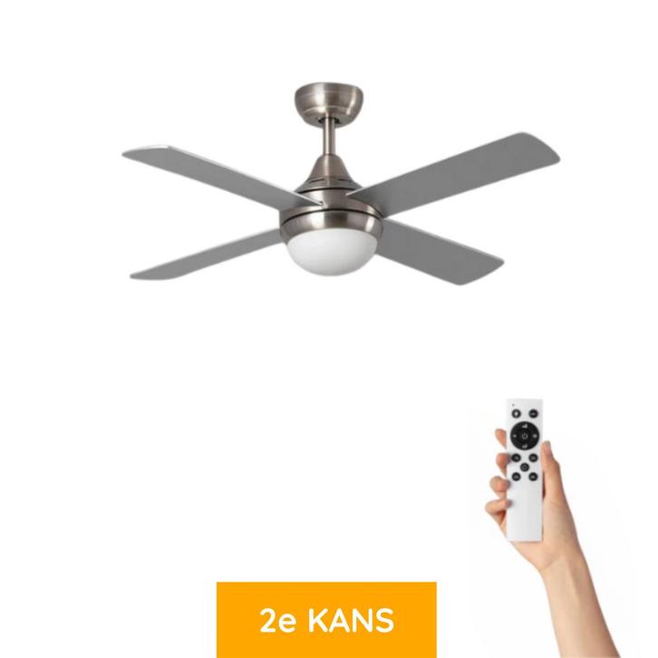 Plafondventilator Armin met verlichting - Geruisloos!, Witgoed en Apparatuur, Ventilatoren, Nieuw, Ophalen