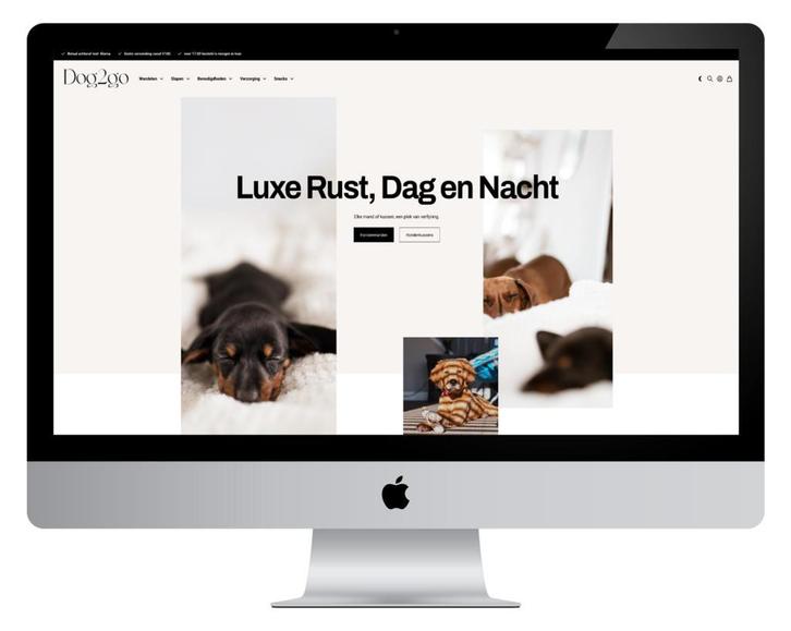 Luxe design hondenwebshop te koop met NL leverancier €1750, Zakelijke goederen, Exploitaties en Overnames