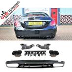 W205 C63 AMG Look Diffuser | Mercedes-Benz C-Class | 2014 +, Mercedes-Benz, Nieuw, Ophalen of Verzenden, Achter