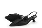 Lodi Slingbacks in maat 40 Zwart, Verzenden, Zwart, Zo goed als nieuw, Lodi