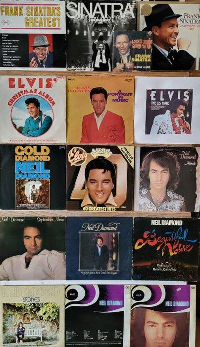 Elvis Presley, Frank Sinatra, Neil Diamond - 15 Albums from, Cd's en Dvd's, Vinyl Singles