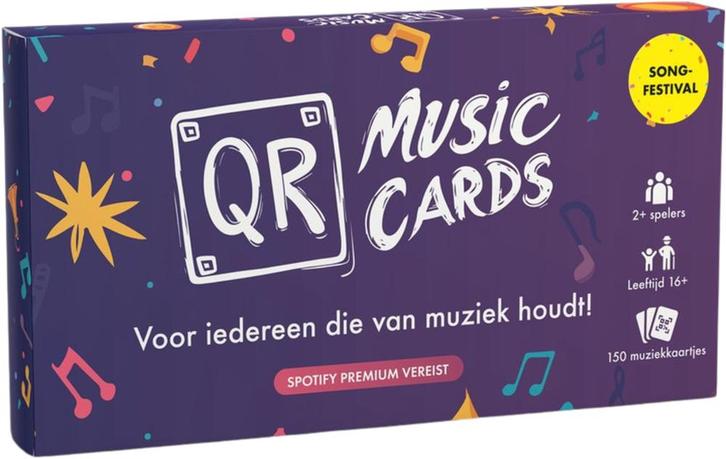 QR Music Cards - Songfestival | Jora Games - Kaartspellen, Hobby en Vrije tijd, Gezelschapsspellen | Kaartspellen, Nieuw, Verzenden