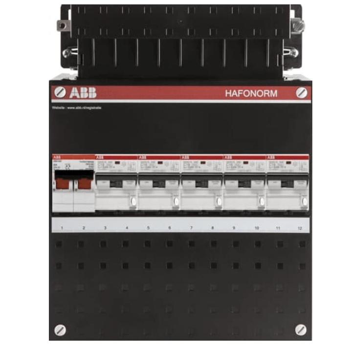 ABB busboard groepenkast 1 fase 5 aardlekautomaten 220 x 280, Doe-het-zelf en Verbouw, Elektra en Kabels, Nieuw, Ophalen of Verzenden