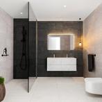 Badkamermeubel BWS Valencia Carrara Mat 120 cm Solid Surface, Ophalen of Verzenden, Nieuw, Bad