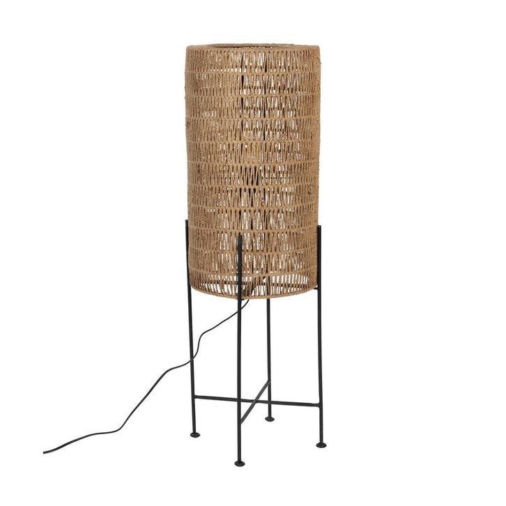 *WOONWINKEL* Dutchbone Kari Vloerlamp Van Jute Touw Naturel, Huis en Inrichting, Lampen | Vloerlampen, Nieuw, Verzenden
