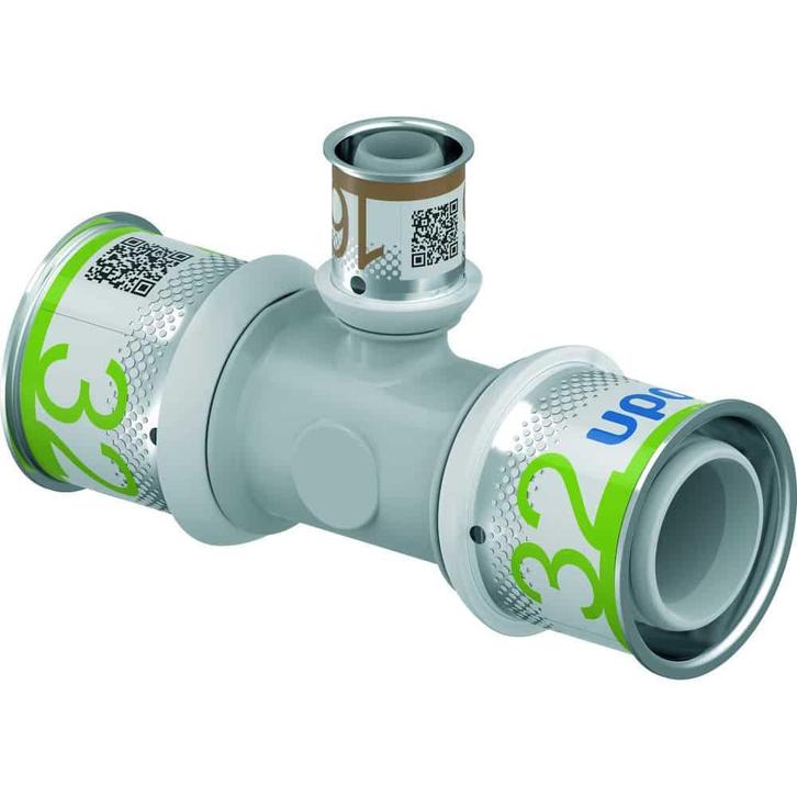 Uponor S-Press PLUS T-stuk verlopend PPSU 32-16-32, Doe-het-zelf en Verbouw, Buizen en Afvoer, Nieuw, Ophalen of Verzenden