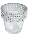 Waxinelichthouder theelichthouder met strass diamantjes 6 cm, Ophalen of Verzenden, Nieuw