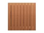 Schutting hardhout, 19-planks, 180 x 180 cm, Nieuw