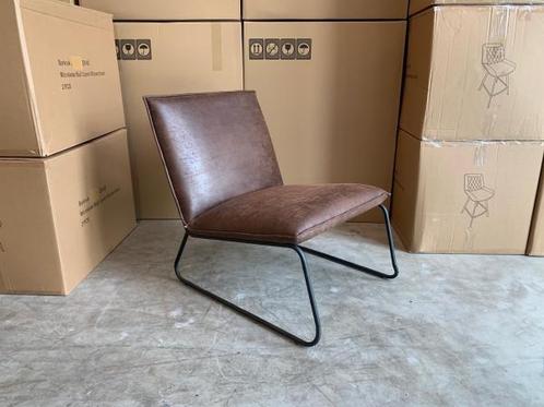 Veiling - Fauteuil Cas - Design - Lounge - Stof - Bruin - Do, Huis en Inrichting, Fauteuils, Nieuw