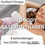 Full body laserbehandeling | NU voor maar €600, Diensten en Vakmensen, Schoonheidsspecialisten | Overige, Ontharing