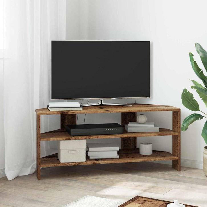 vidaXL HoekTVKast Oud Hout 102x40,5x45cm Bewerkt hout, Huis en Inrichting, Kasten | Televisiemeubels, Nieuw, Minder dan 50 cm