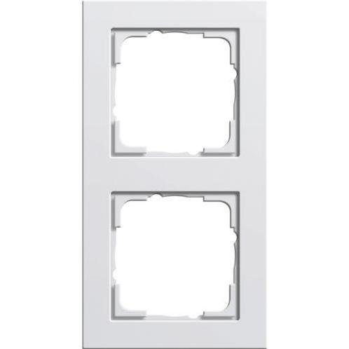 GIRA E2 Afdekraam 2 voudig Zuiver wit 021229, Doe-het-zelf en Verbouw, Elektra en Kabels, Nieuw, Ophalen of Verzenden