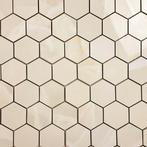 Vloertegel / wandtegel hexagon onix marmer zand sable, Keramiek, Nieuw, Ophalen of Verzenden, 10 m² of meer