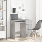 vidaXL Bureau 86x49x76 cm spaanplaat betongrijs, Huis en Inrichting, Bureaus, Verzenden, Nieuw